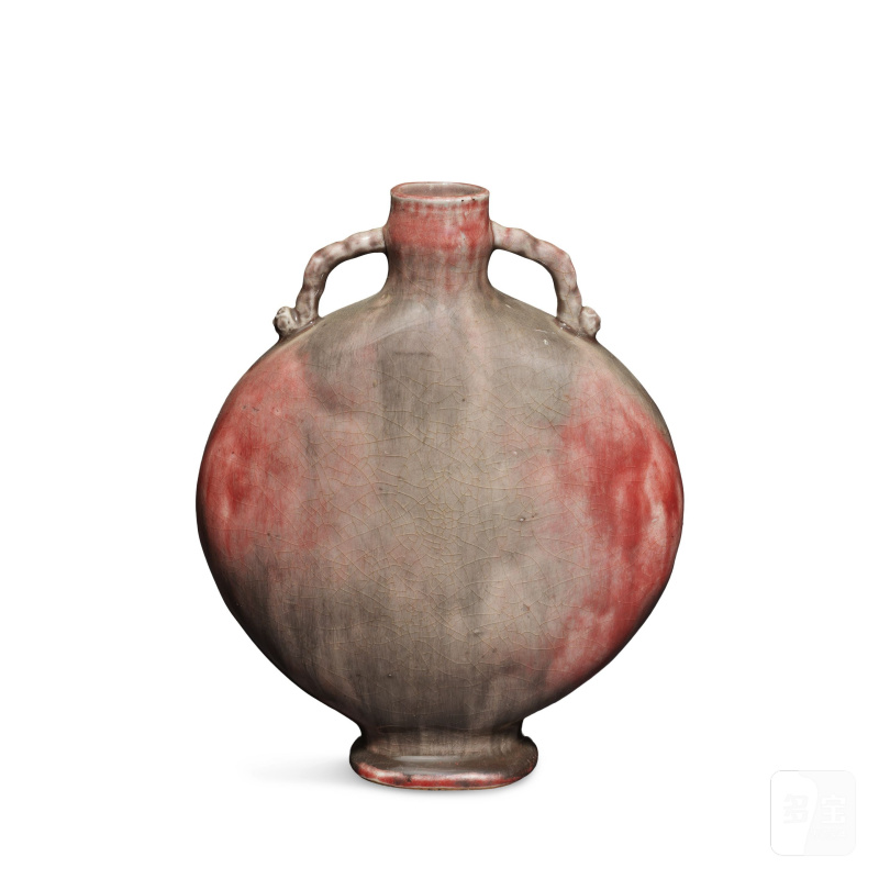 清晚期 窯變釉扁壺 | A FLAMBÉ-GLAZED MOON FLASK, BIANHU - 图3